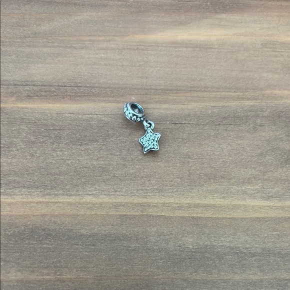 Pandora Silver Star Dangle Charm - Picture 1 of 1